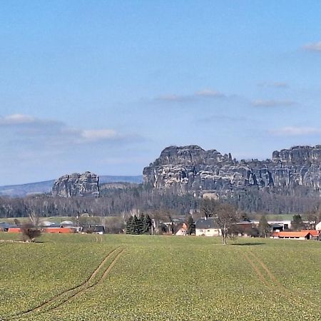 Ferienwohnung Blick Zum Zirkelstein Reinhardtsdorf-Schona Exterior foto