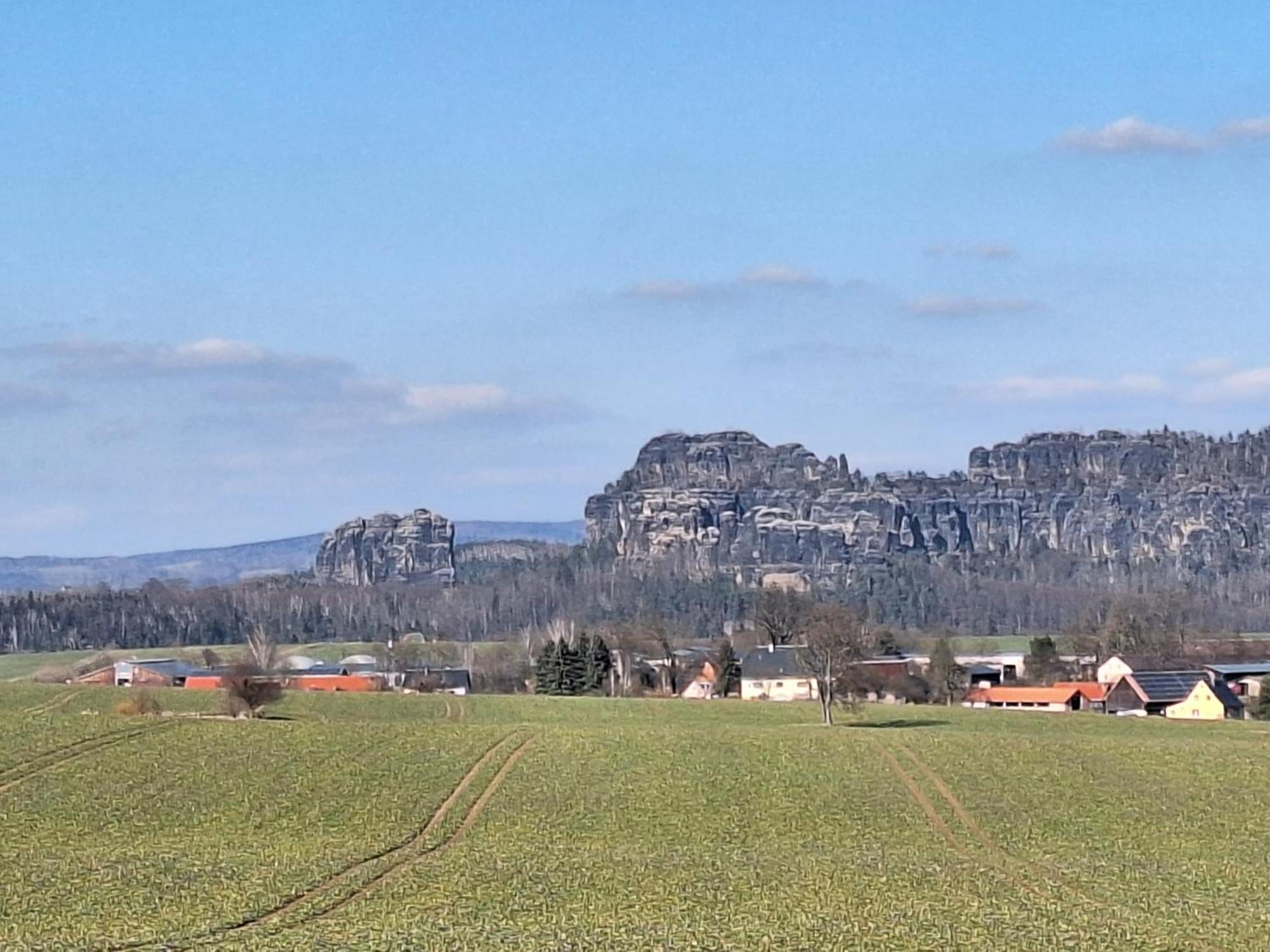 Ferienwohnung Blick Zum Zirkelstein Reinhardtsdorf-Schona Exterior foto